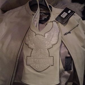 HARLEY DAVIDSON COMBO: MOTO JACKET AND HALTER
